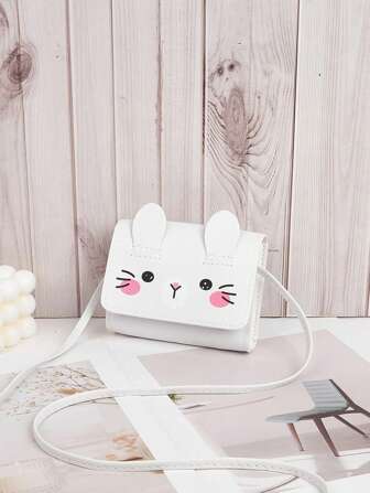 1 st Ny söt mini crossbody-väska, söt tecknad kattunge Casual Crossbody-väska, liten myntväska för flickor, Messenger-väska Handväska Plånbok för daglig användning