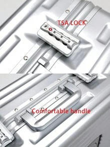 1 pieza Maleta grande duradera de 20 pulgadas con portavasos, gancho, ruedas giratorias de 4 ruedas, cerradura aprobada por TSA, bolsillo para computadora portátil, marco de aluminio. Adecuado para viajes de negocios, escuela, unisex, gran regalo para viajeros. Maleta con puerto USB, portavasos, maleta de mano para vacaciones, luna de miel, vacaciones, estudios en el extranjero, graduación, artículos esenciales para vacaciones, accesorios de viaje, opción ideal para regalos para hombres, mujeres, niños, niñas, estudiantes, parejas, accesorios esenciales para barco, dormitorio universitario, escuela, maleta de viaje, equipaje de mano