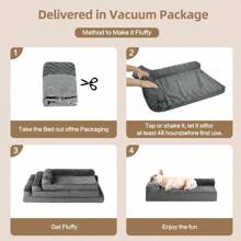 1pc Pet Bed Cushion, Removable & Washable For All Seasons, Suitable For Medium/Large Dogs Like Teddy & Golden Retriever, Waterproof, Pet Supplies For Sofa & Bed