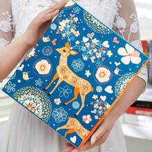 相片集4x6英吋（約10.2 x 15.2厘米），家庭相片集可容納200張相片 - 藍橙色# 小鹿 - 查看 1