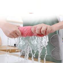 Non-Stick Oil Resistant Dishwashing Cloth, Absorbent Kitchen Cleaning Rag, Table Wiping, Bowl Scrubbing, All-Purpose Towel,Kitchen,Kitchen Items,Cleaning,Kitchen Towel - Random - View 5