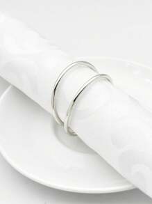 20pcs/12pcs/6pcs/4pcs/2pcs Metallic Napkin Rings