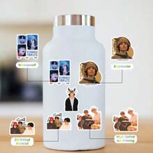 66pcs Cartoon Character Stickers I Cute Cartoon Kid's Reward & Teen's Party Supplies - Aesthetic Scrapbook Stickers Suitable For Water Bottles, Laptops, Suitcases - Waterproof Vinyl Decals - Perfect For, Christmas And Easter Gifts