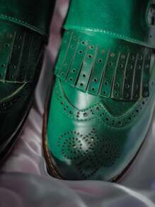 SHEIN MOCASINES DE DAMA LOAFERS OXFORDS MUJER ZAPATOS DE PISO MODA - Verde militar - Ver 2