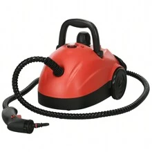 HOMCOM Limpiador a Vapor Portátil Deposito 1,2 L Vaporeta Multiusos Autonomía con Accesorios para Tapicería Sofá Baño Coche 34x25x23,5 cm Rojo - Rojo - Ver 2