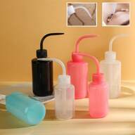 1 szt. Butelka do czyszczenia rzęs, Wyciskana butelka do mycia, Butelka do czyszczenia z zakrzywioną wylewką, Wyciskane butelki na wodę, Może być używana do czyszczenia rzęs/haftowania Czyszczenia tatuażu/Podlewania roślin/Do użytku laboratoryjnego, Narzędzie do przedłużania rzęs, 150/250 ml