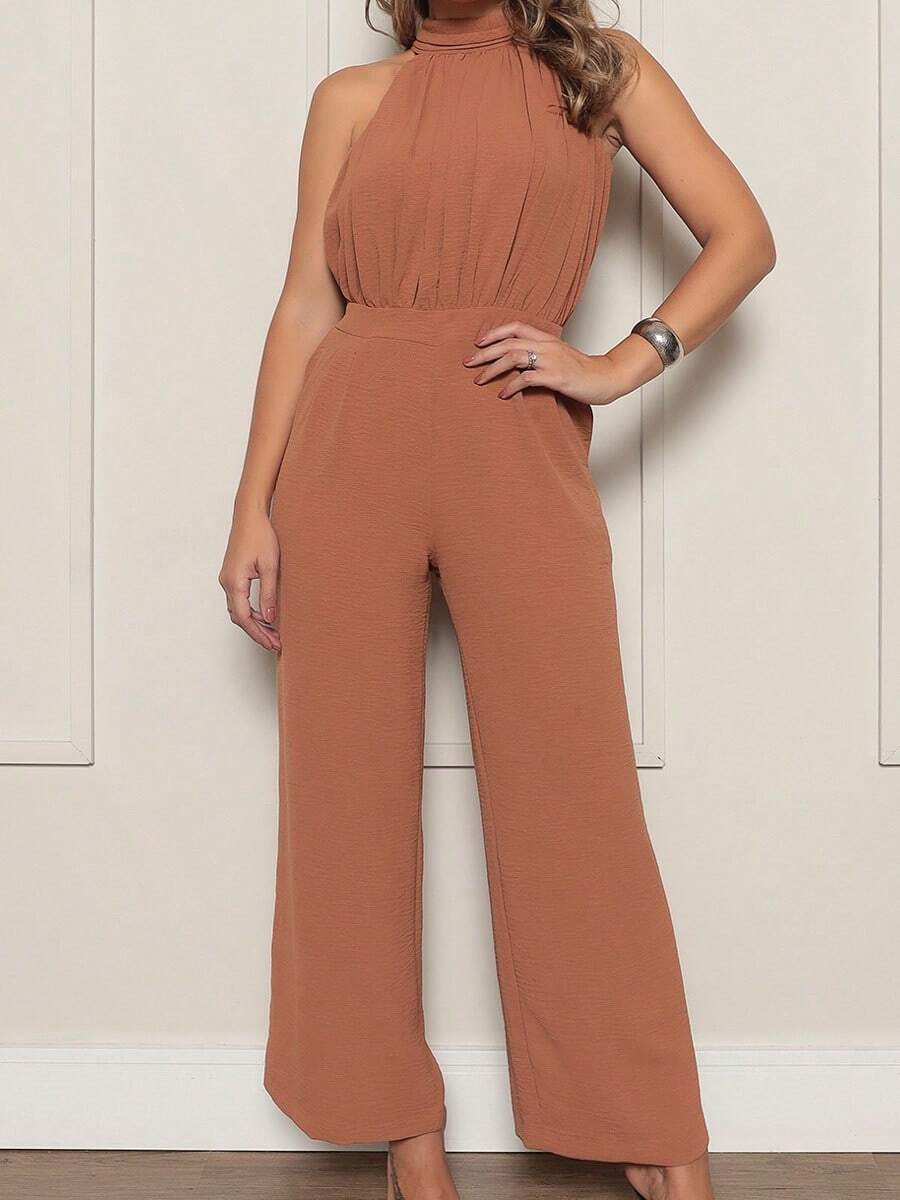 Women Jumpsuits - màu nâu - Xem 1