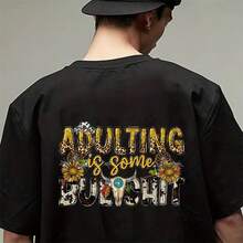 3 piezas de parches para planchar en ropa con patrón "Adulting Is Some Print", diseños de transferencia de calor para ropa, bolso, sudadera con capucha - Adulto1 - Ver 7