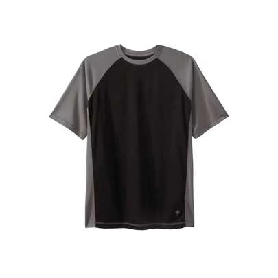 KingSize Men's Big & Tall Cling-Free Raglan Short Sleeve Swim Shirt