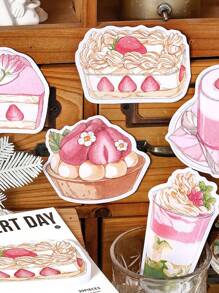 30pcs/Pack Cute And Fresh Shaped Sticky Notes For Planner Decoration And Writing Messages Back To School