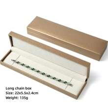 1pc Gold Faux Leather Ring/Bracelet/Necklace/Jewelry Storage Box