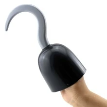 1pc Universal Plastic Pirate Hook Toy Prop Blow Molded Antique Party & Cosplay Accessory Dress-Up Weapon Sword Decoration For Performance - Multicolor - View 5