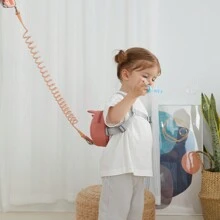 Bebamour Animal Toddler Backpack With Reins Mini Bag With Leash For Children Portable Backpack Rucksack With Harness For Boys And Girls, Orange - Orange - View 8