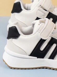 女童軟底運動鞋，男童時尚休閒鞋，幼兒學步用防滑鞋 - 黑色 - 查看 6