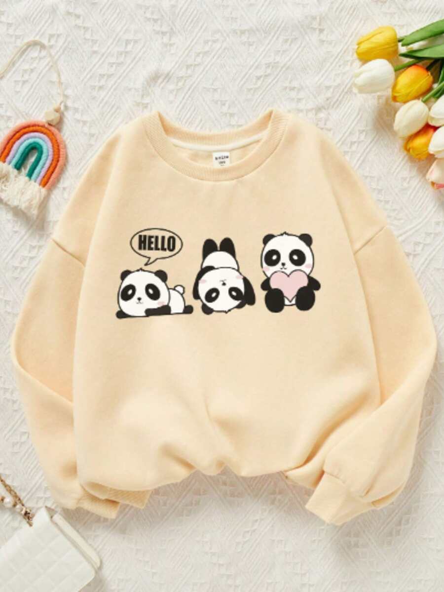 Women Sweatshirts - 米色 - 查看 1