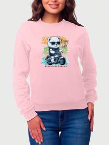 Women Sweatshirts - Hồng - Xem 1