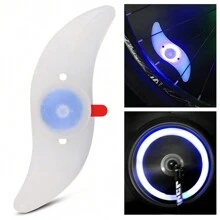 4/2/1 Stück Fahrradspeichen Licht, Silikon blattförmig 7 Farben Fahrrad Dekorations Beleuchtung