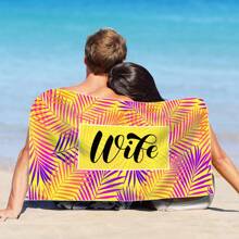 Personalized Name Custom Fun Beach Towel Sand Resistant Super Absorbent Fast Drying Super Fiber Towel Beach Towel Blanket Printed Beach Towel Gift Adult Children Holiday Travel Accessories