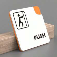 Acrylic Creative Glass Door Sliding Sign Sliding Door Indicator Sign Best Gifts Birthday - Push-pull Card - View 9