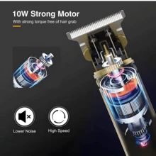 Rechargeable Cordless Hair Clippers For Men - Zero Gapped Edge Hair Cutting Kit With Guide Combs And Beard Trimmer Shaver - USB Charging - View 3