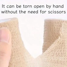 1/6/12 Rolls Nude Color Elastic Self-Adhesive Bandage, Breathable Flexible Non-Woven Self-Adhesive Bandage - Apricot - View 5