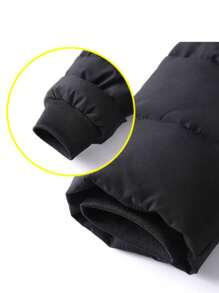 Jaqueta Bobojaco colorida Forrada Com Pêlo Frio Casaco Grossa Peluciada frio,neve,frio intenso,andar de ,para dias de chuva,com capuz,serra,inverno lancamento - Branco - Visão 2