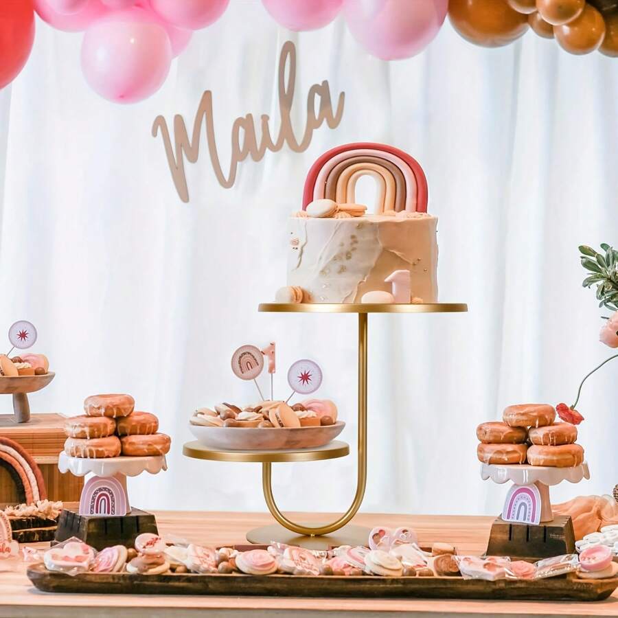 2 Stück Cupcake-Ständer 3-stöckig Aus Karton – Spitzenkanten-Design, Ø 16/23/30 Cm – Ideal Für Geburtstag & Party
