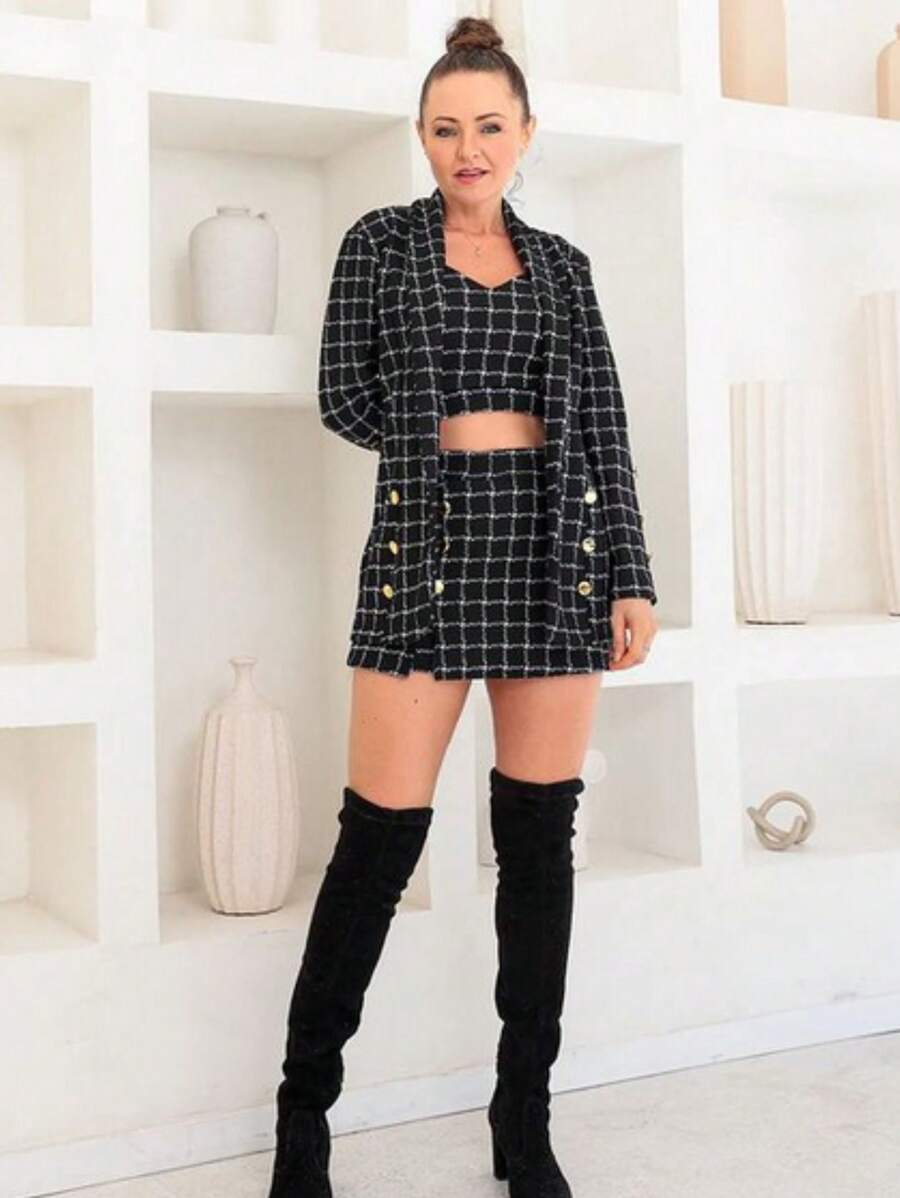 Women Two-Piece Outfits - màu đen - Xem 1