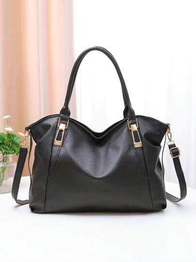 Casual Fashionable Lightweight Multipurpose Large Capacity Tote Bag, Suitable For Ladies Daily Commute In Spring & Summer