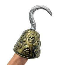 1pc Universal Plastic Pirate Hook Toy Prop Blow Molded Antique Party & Cosplay Accessory Dress-Up Weapon Sword Decoration For Performance - Multicolor - View 12