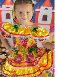 Young Girls Dresses - Yellow - View 2