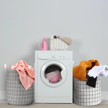 1pc/2pcs/3pcs Laundry Basket, Dirty Clothes Storage Bin, Large Storage Box, Toy Bin, Foldable Basket, Toy Storage Bag, Dirty Clothes Organizer, Waterproof Coating Storage, Children Gift With Handle, Suitable For College Dorms, Laundry Room, Boys And Girls Bedroom, Bathroom, Living Room - Multicolor - View 12