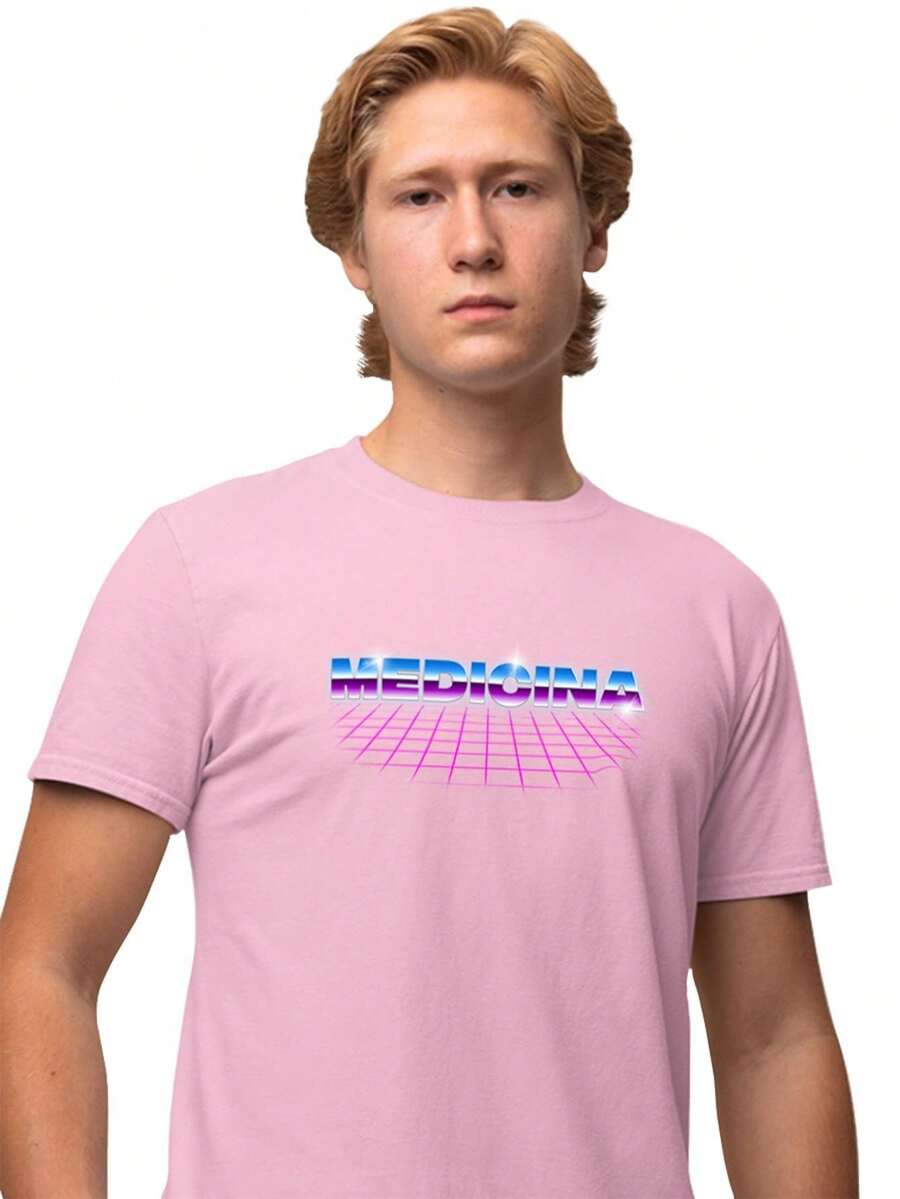 Men T-Shirts - 淺粉色 - 查看 1