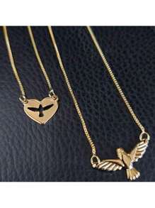 Women Pendant Necklaces - 金色 - 查看 2