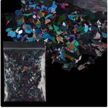 10g/Bag Holographic Nail Glitter Flakes Sparkly 3D Asymmetrical Shiny Sequins Nails Supplies Polish Manicure Nail Art Decorations DIY Nail Charms Nail Gems