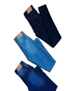 Kit 3 calça Feminina Jeans  Infantil Juvenil top