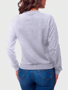 Women Sweatshirts - 淺灰色 - 查看 2