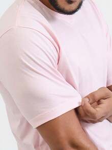 Men T-Shirts - 淺粉色 - 查看 2