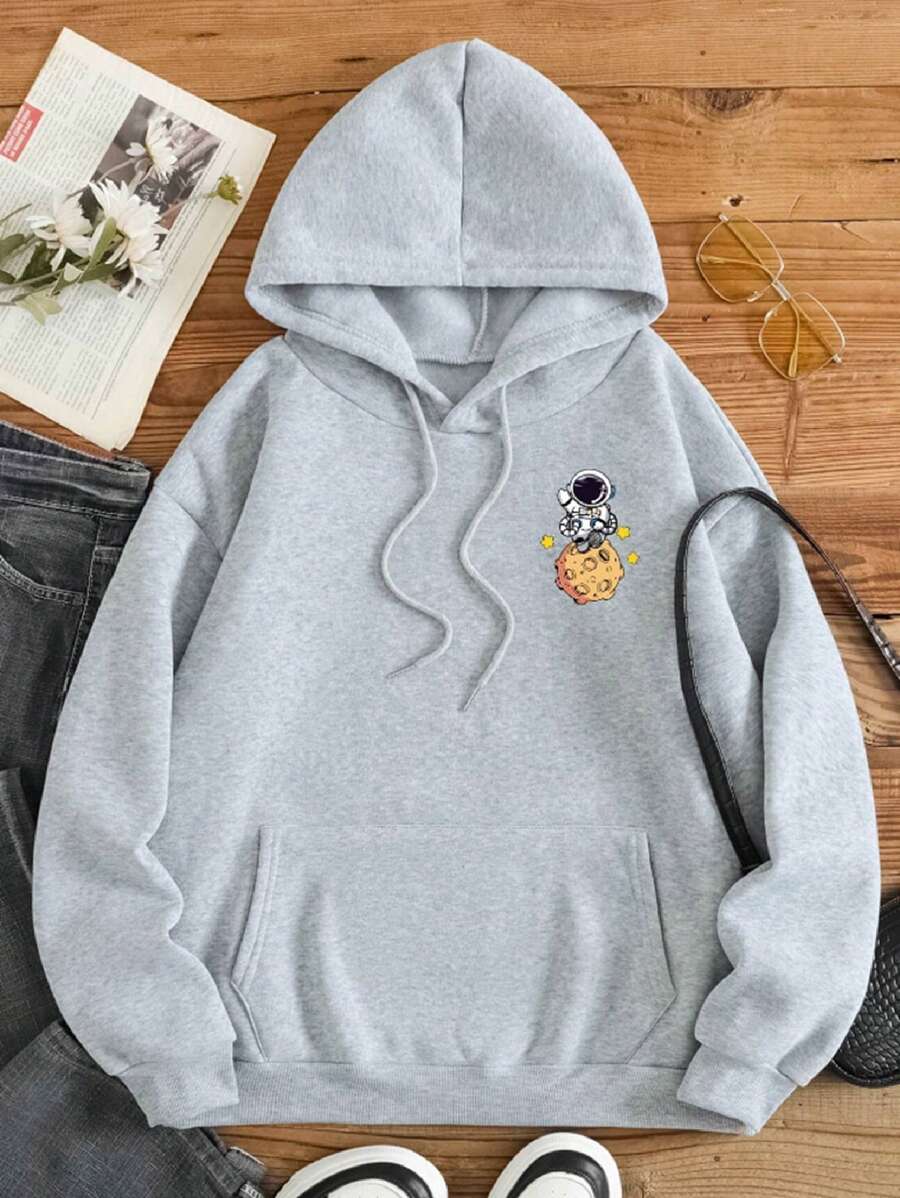 Men Hoodies - 灰色 - 查看 1