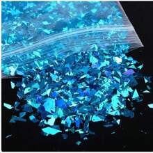 10g/Bag Holographic Nail Glitter Flakes Sparkly 3D Asymmetrical Shiny Sequins Nails Supplies Polish Manicure Nail Art Decorations DIY Nail Charms Nail Gems