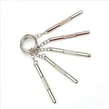 10 st stålskruvmejsel för glasögon och klockor, reparationsverktygssats med nyckelring, bärbara manuella verktyg, precisionsskruvmejselsats