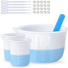 DIY Resin Mixing Kit Including Silicone Resin Measuring Cup, Mixing Cup, Silicone Mixing Stick, Epoxy Resin, Mold, Jewelry Making, Waxing, Easy To Clean