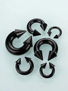 1 pezzo Moda Punk Retrò Rock Gotico Y2K Orecchino a Sfera per il Naso da Espansione per Uomo e Donna in Acciaio Inossidabile Oversized, Adatto per Feste Quotidiane, Giorni di Lavoro Off e Festival della Musica