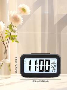 Inteligentny budzik, wyciszenie, z alarmem podświetlenia, elektroniczny zegar stołowy, elektroniczny zegar do użytku domowego, budzik dla studentów w akademiku