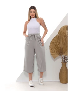 Women Pants - Màu Xám nhạt - Xem 1