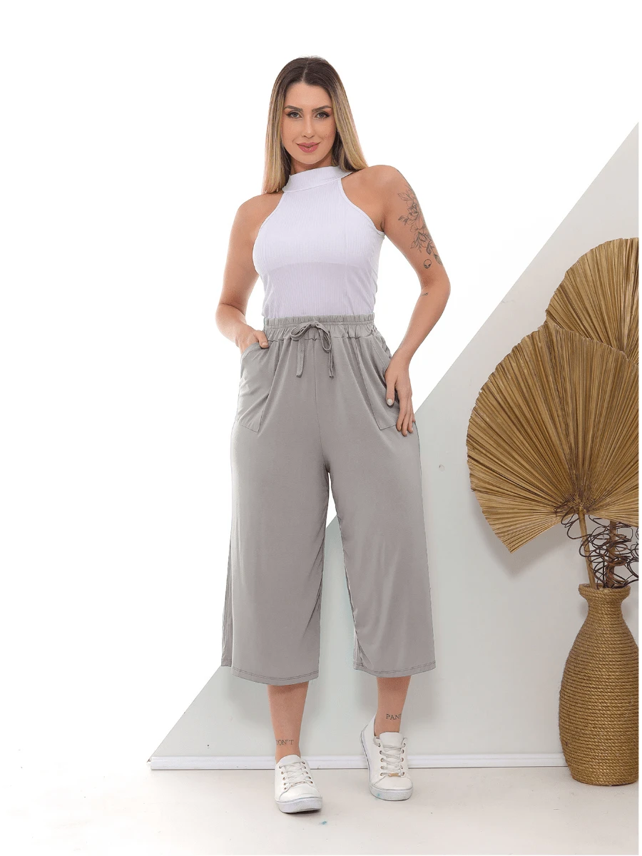 Women Pants - Màu Xám nhạt - Xem 1