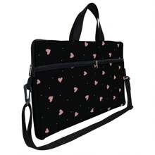 Pasta Maleta Capa Case Para Laptop Notebook Compatível com MacBook, Dell, Compatível com Samsung, Acer UltraBook 15,6 Coração Pattern