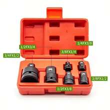 Set adattatore presa multifunzione 6 pezzi - nero - Visualizzare 3