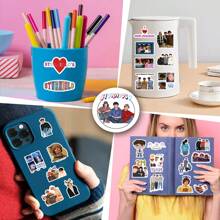 66pcs Cartoon Character Stickers I Cute Cartoon Kid's Reward & Teen's Party Supplies - Aesthetic Scrapbook Stickers Suitable For Water Bottles, Laptops, Suitcases - Waterproof Vinyl Decals - Perfect For, Christmas And Easter Gifts