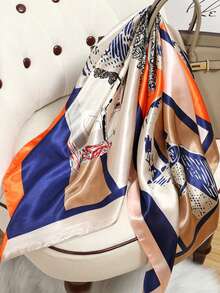 Elegant 1PC Women's Large Scarf 90cm Scarf - Multicolor - View 9